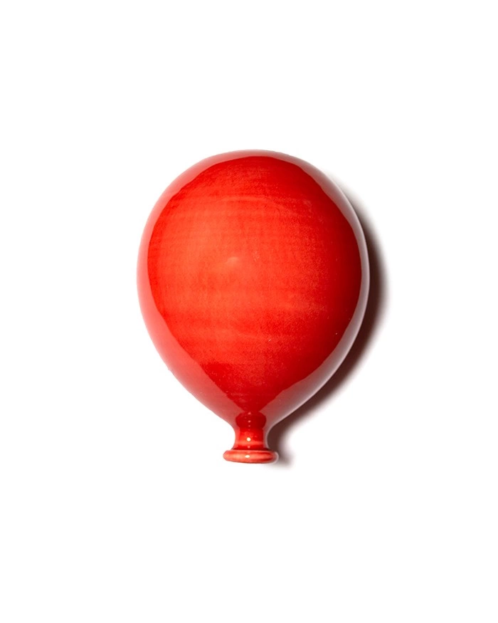 Palloncino rosso in ceramica