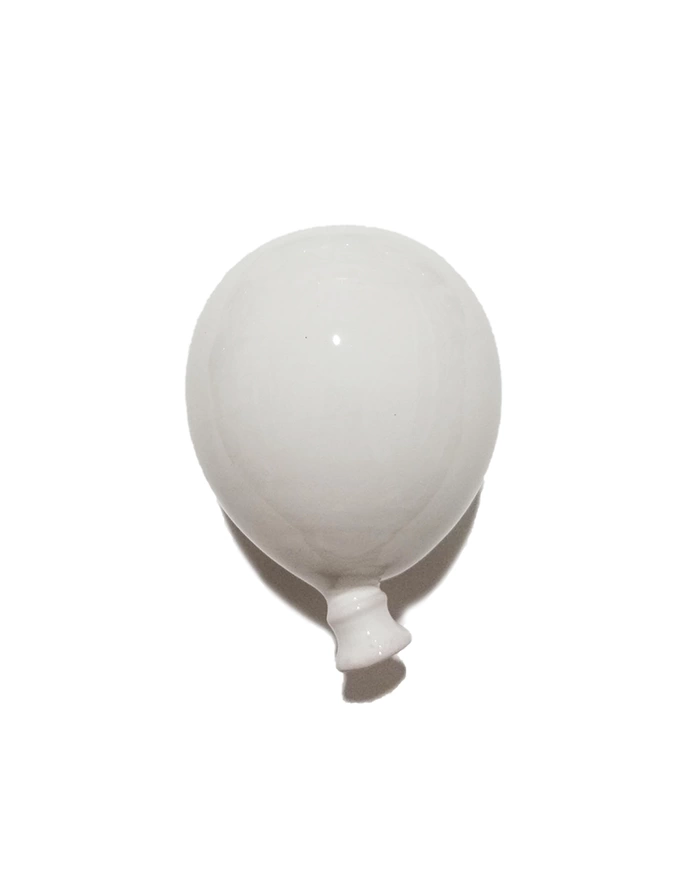 Palloncino Bianco H. 10 cm in Ceramica Palloncino Bianco H. 10 cm in Ceramica