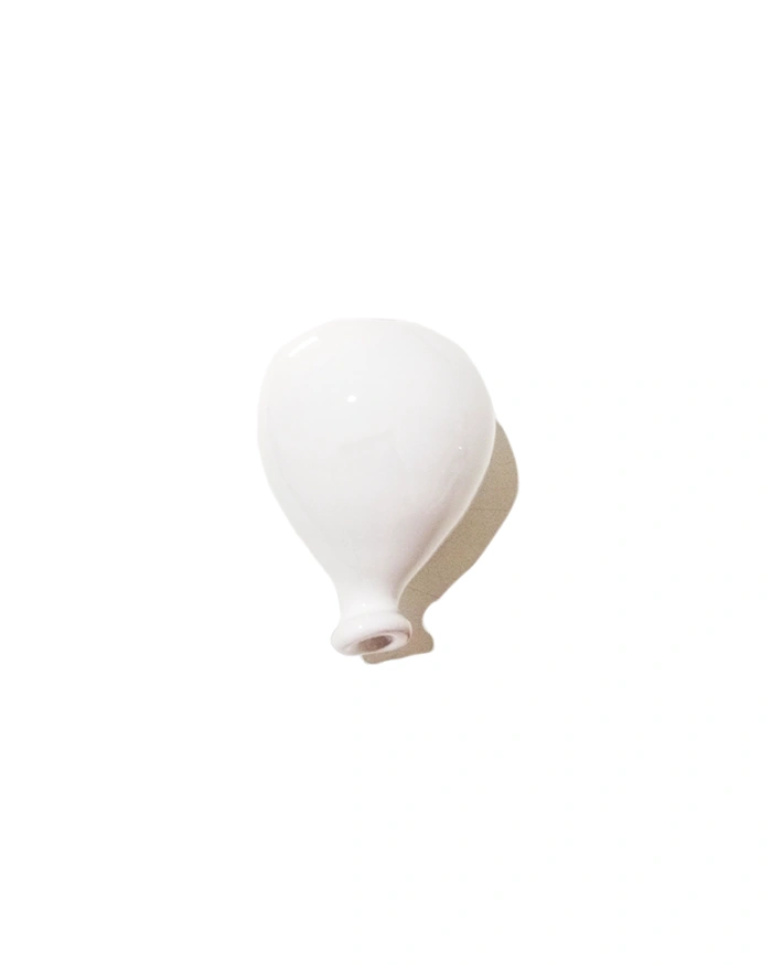 Palloncino 3D Bianco H. 6 cm in Ceramica Palloncino 3D Bianco H. 6 cm in Ceramica