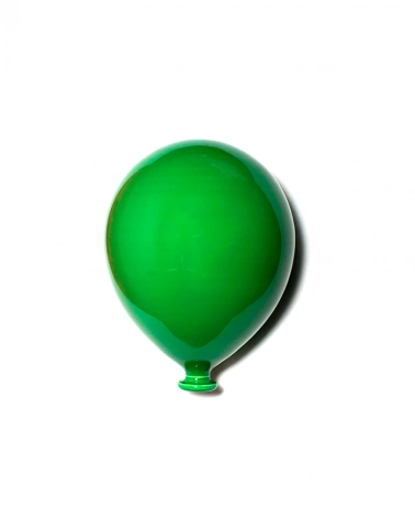 Palloncino Verde H. 10 cm in Ceramica
