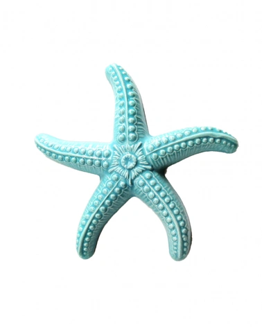 Stella Marina Verde Acqua H. 15 cm in Ceramica