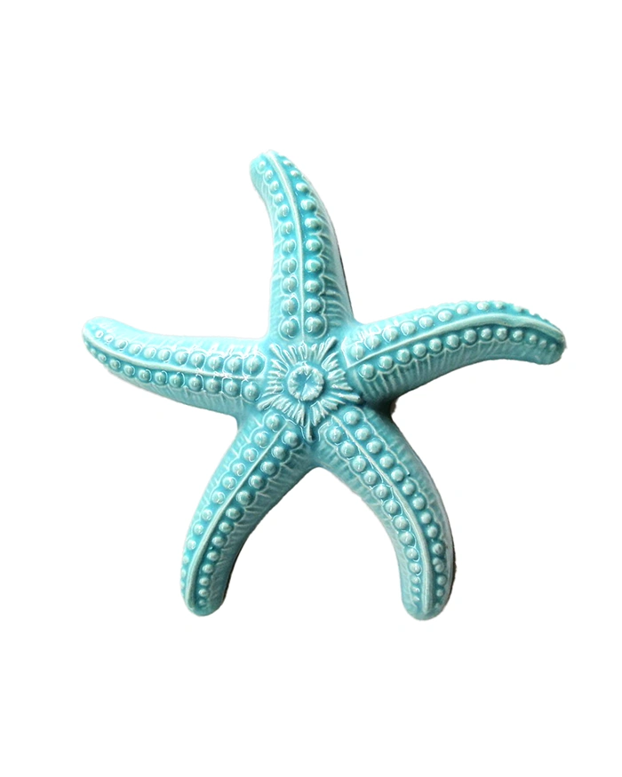 Stella Marina Verde Acqua H. 15 cm in Ceramica