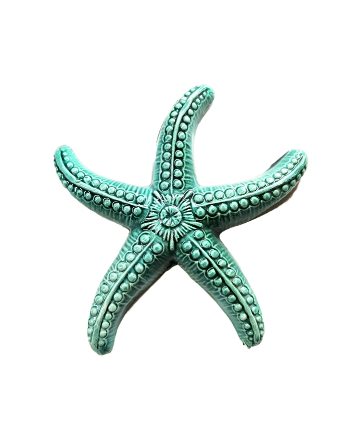 Stella Marina Verde Ramina H. 15 cm in Ceramica