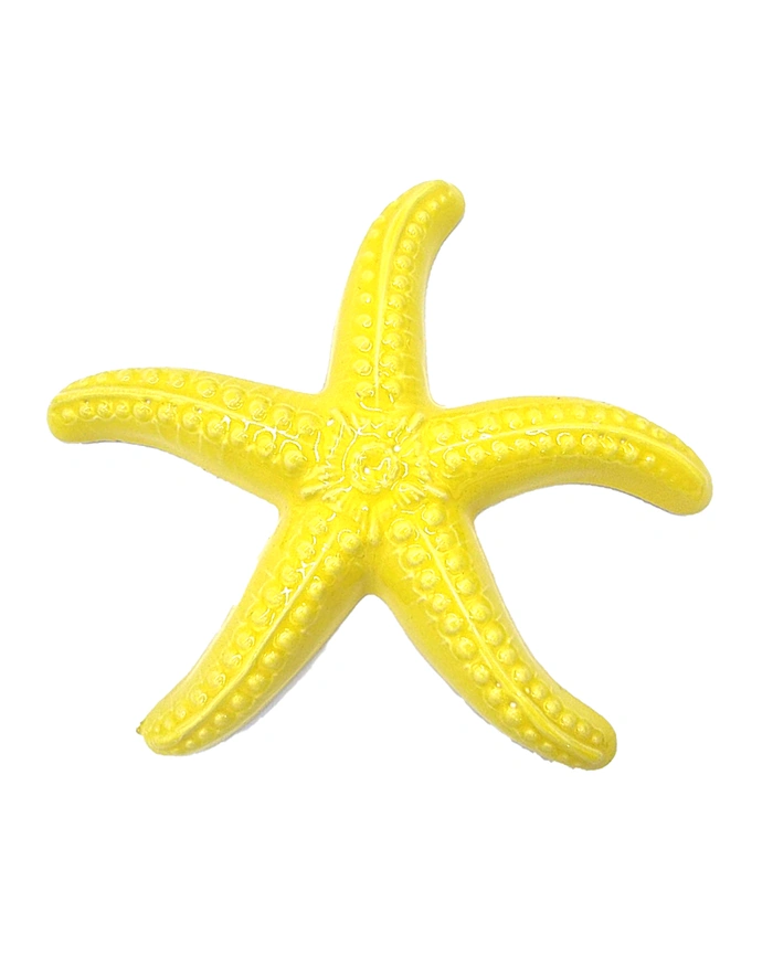 Stella Marina Gialla H. 15 cm in Ceramica