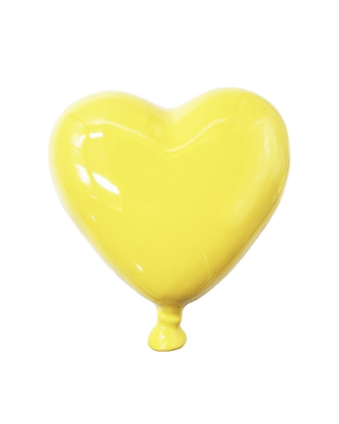 Palloncino Cuore Giallo H. 15 cm in Ceramica Palloncino Cuore Giallo H. 15 cm in Ceramica