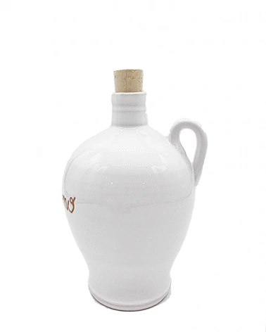 Bottiglia Bianca 250 ml Olio Buono in Ceramica