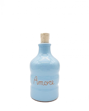 Bottiglia Celeste 100 ml "Amore" in Ceramica
