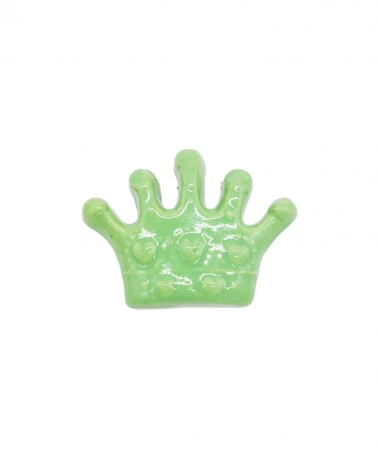 Corona Verde Chiaro con Magnete H. 5 cm in Ceramica