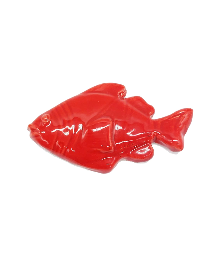 Pesce Rosso con Magnete H. 8 cm in Ceramica Pesce Rosso con Magnete H. 8 cm in Ceramica