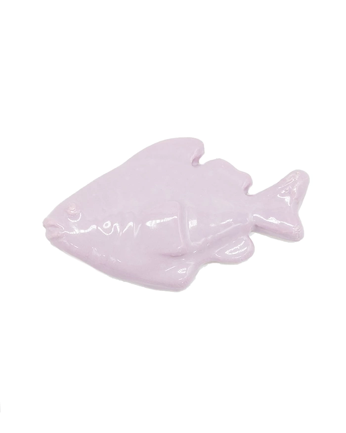 Pesce Glicine con Magnete H. 8 cm in Ceramica Pesce Glicine con Magnete H. 8 cm in Ceramica