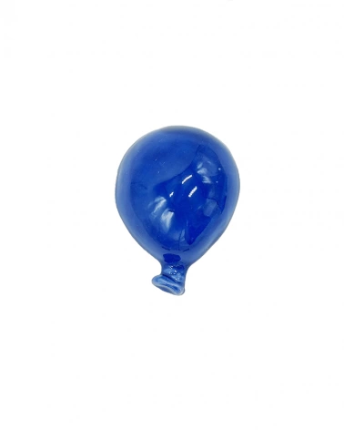 Palloncino Blu Scuro con Magnete H. 7 cm in Ceramica