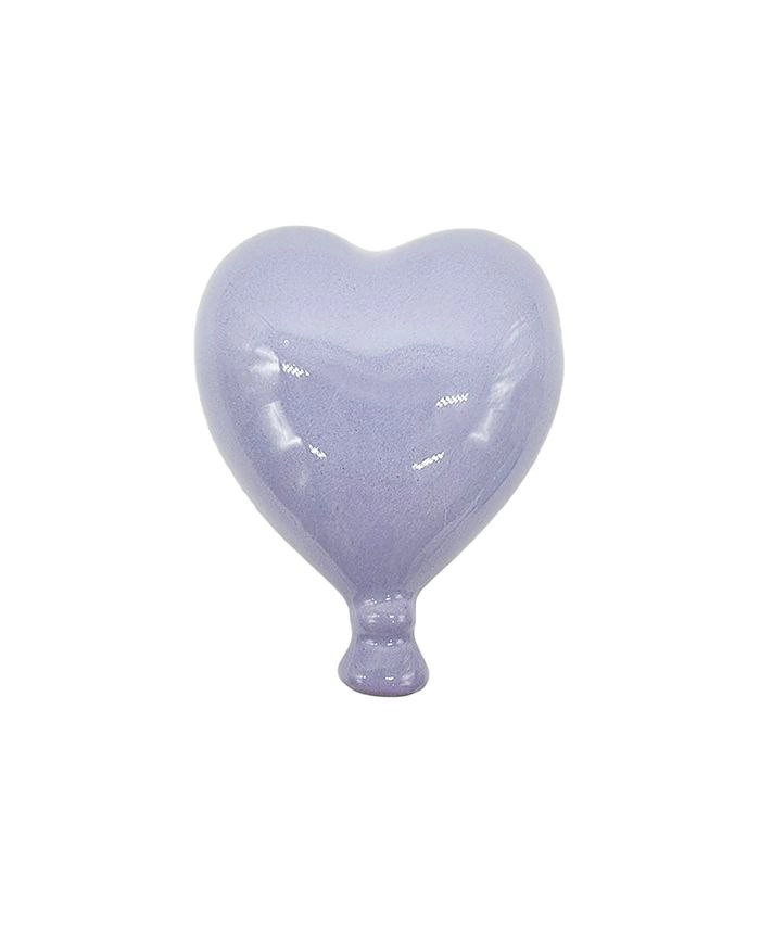 Palloncino Cuore Glicine H. 12 cm in Ceramica Palloncino Cuore Glicine H. 12 cm in Ceramica