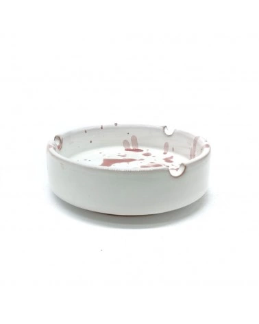 Posacenere Schizzato Rosa in Ceramica