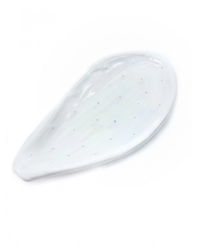 Pala di Fico d’India Svuota tasche Bianca con Piedini H. 28 cm