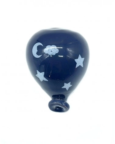 Palloncino 3D Blu H. 6 cm in Ceramica