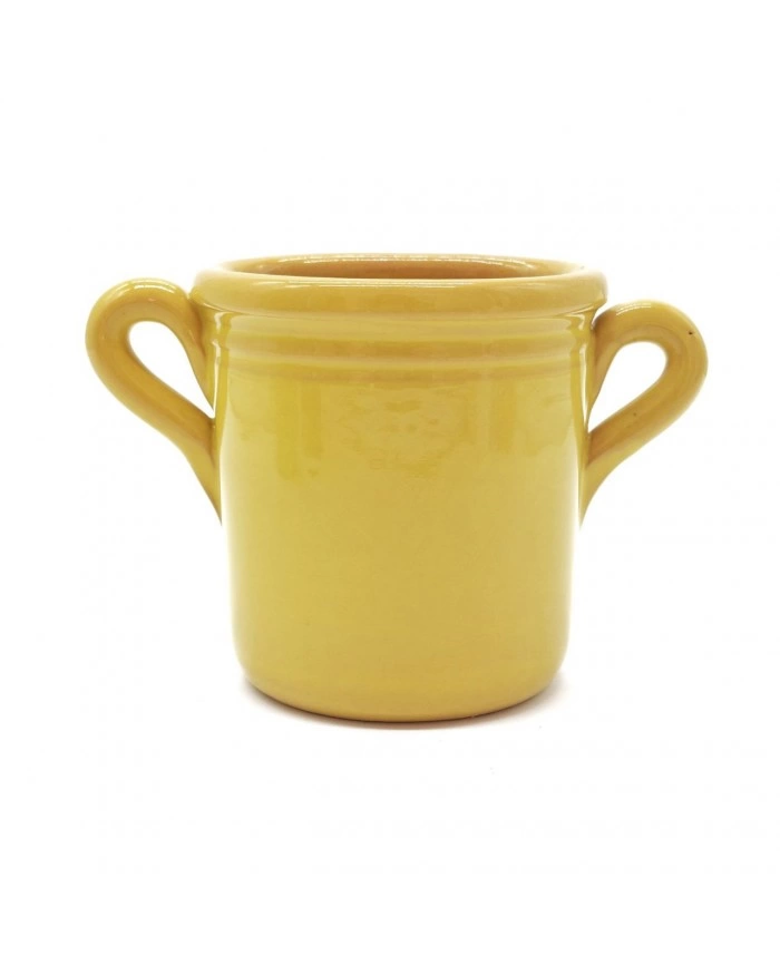 Capasa Da Parete Con Foro Giallo Zafferano H. 11 cm Capasa Da Parete Con Foro Giallo Zafferano H. 11 cm