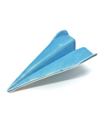 Aeroplano Turchese 12 cm in Ceramica