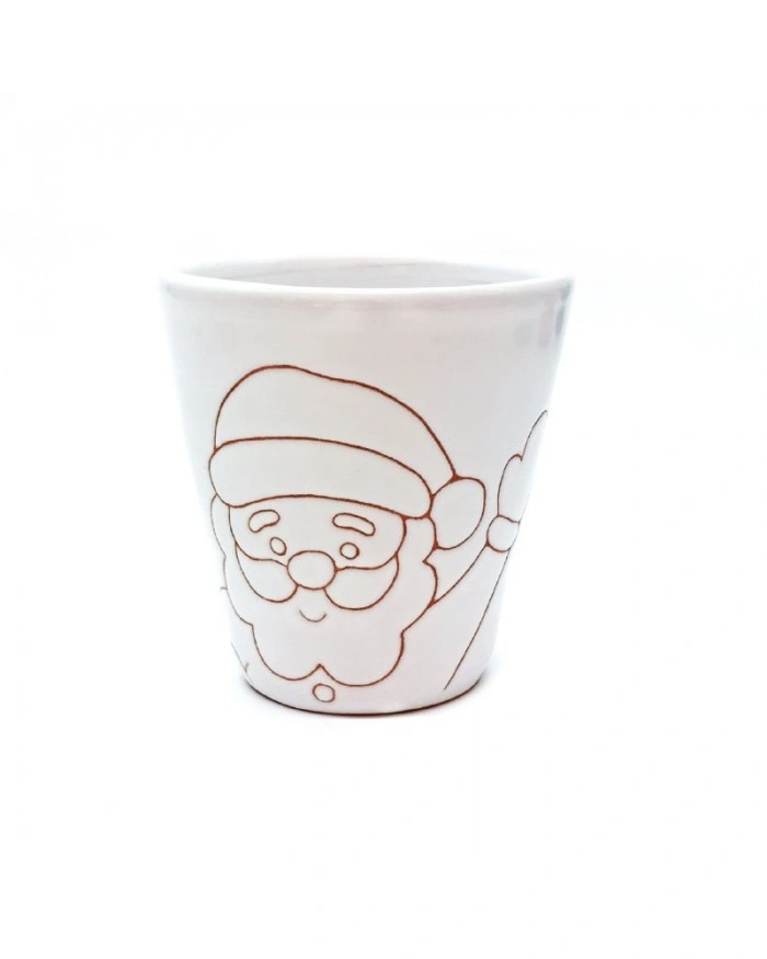 Vasetto con Babbo Natale H. 11 cm