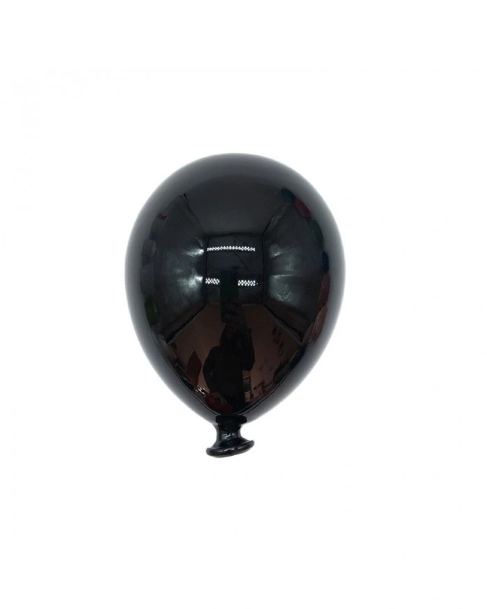 Palloncino Nero H. 15 cm in Ceramica