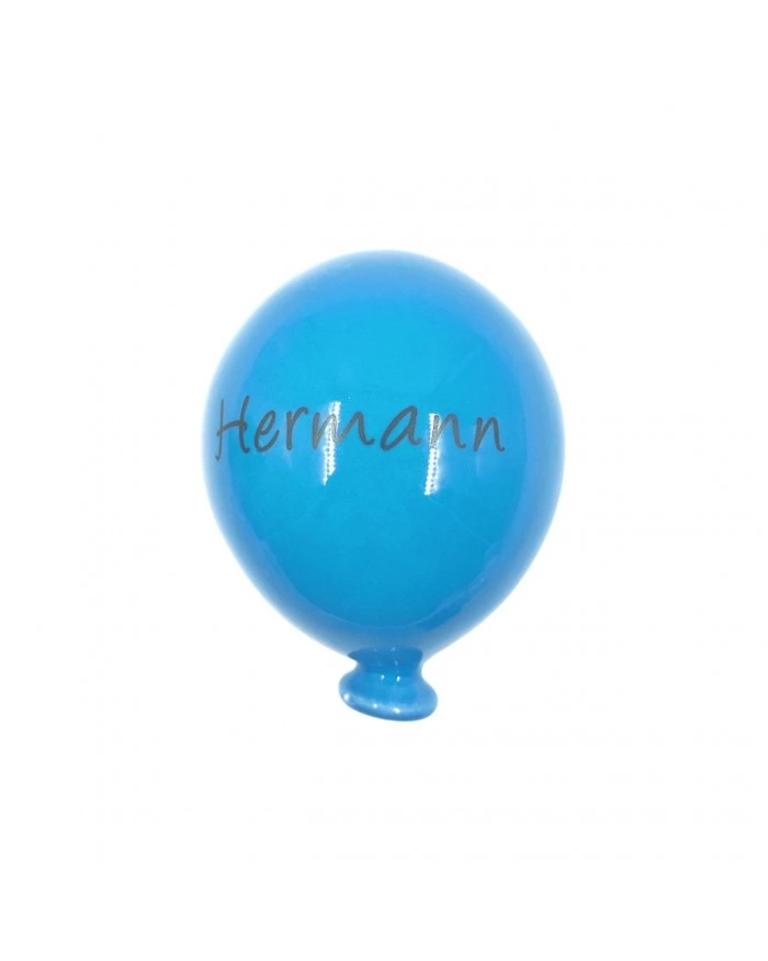 Palloncino Turchese Hermann H. 8 cm in Ceramica