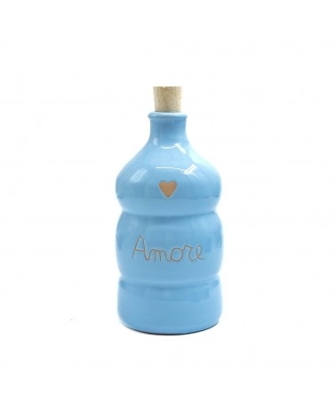 Bottiglia Celeste "Amore" Decoro Cuore 250 ml